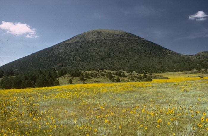 Capulin Volcano National Monument protects an extinct cinder cone volcano. 