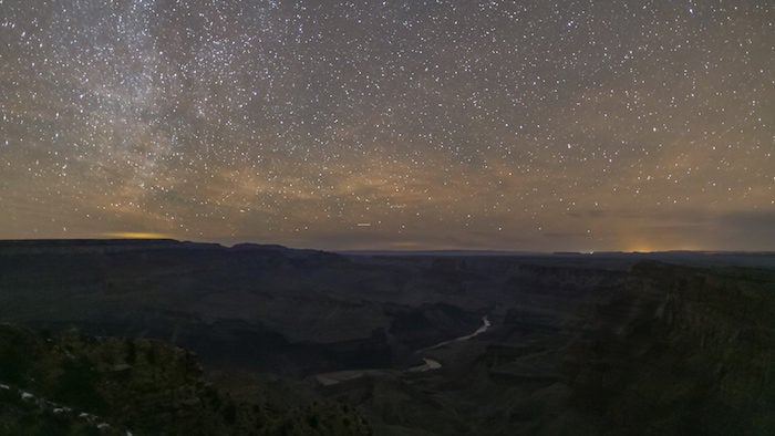 Grand Canyon National Park under the stars.