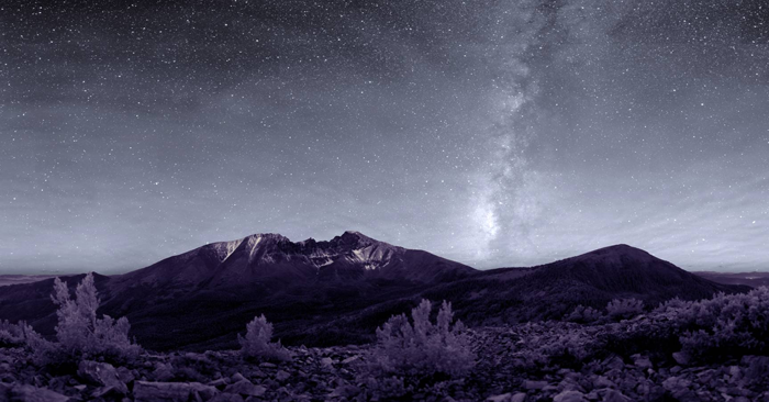 The Milky Way sets over Wheeler Peak in Great Basin National Park. Photo by Dan Duriscoe / National Park Service.