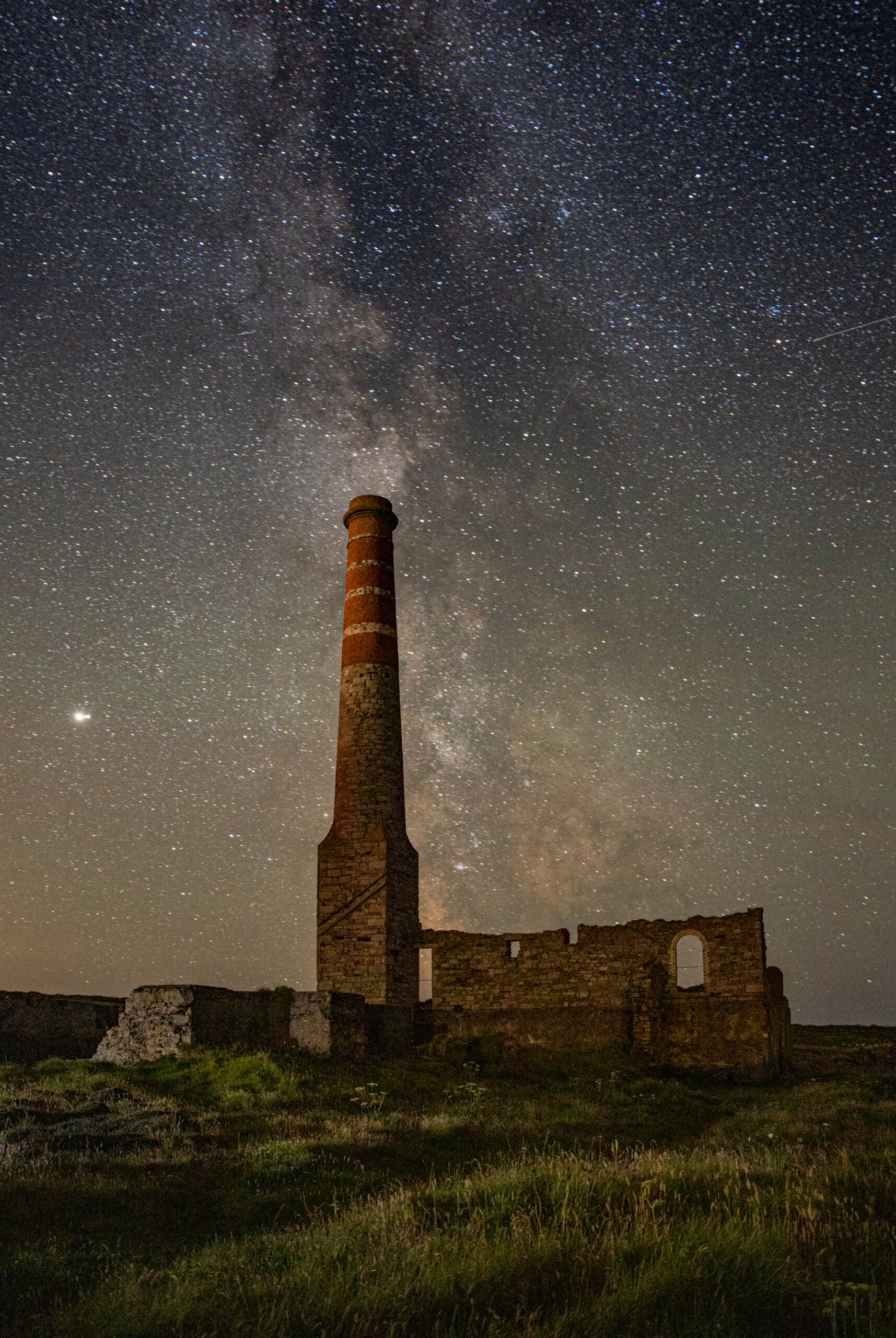Milky Way over Levant Mine, West Penwith.