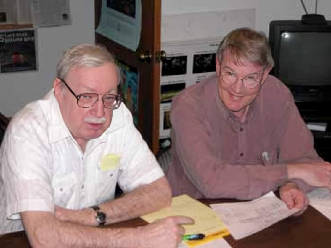 DarkSky International (then IDA) founders Dr. David Crawford and Dr. Tim Hunter. Credit: DarkSky archives